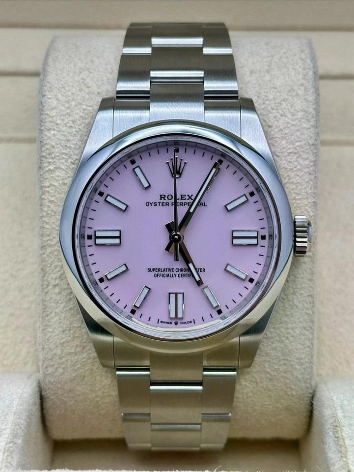 Rolex Oyster Perpetual Candy Pink Dial New Style Box 2025, 134300 — 1 of 7