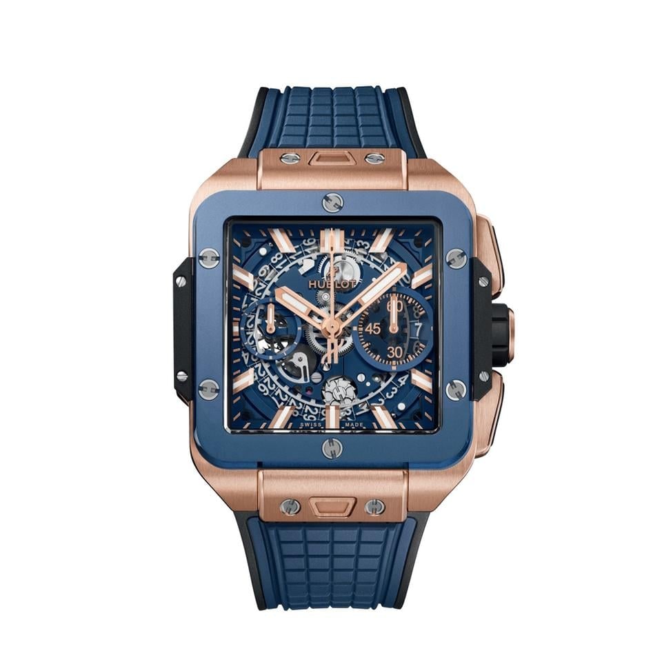 Hublot Square Bang Unico King Gold blaue Keramik 42mm, 821.OL.5180.RX — 1 von 7