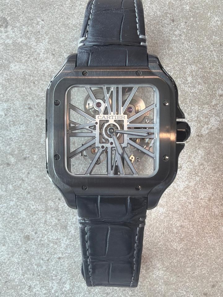 Cartier Santos de Cartier Skeleton Schwarz ADLC, WHSA0009 — 1 von 10