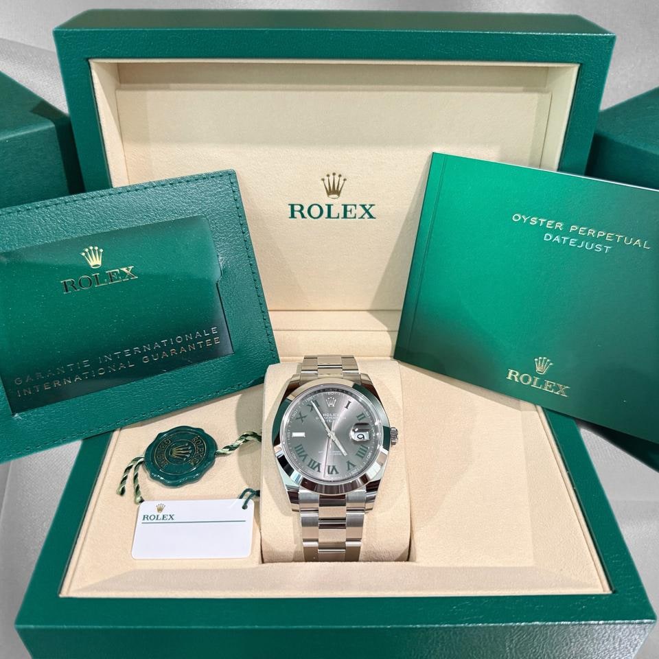 Rolex Datejust 41 Wimbledon 41mm nenošené kompletní sada 2025, 126300 — 1 z 8