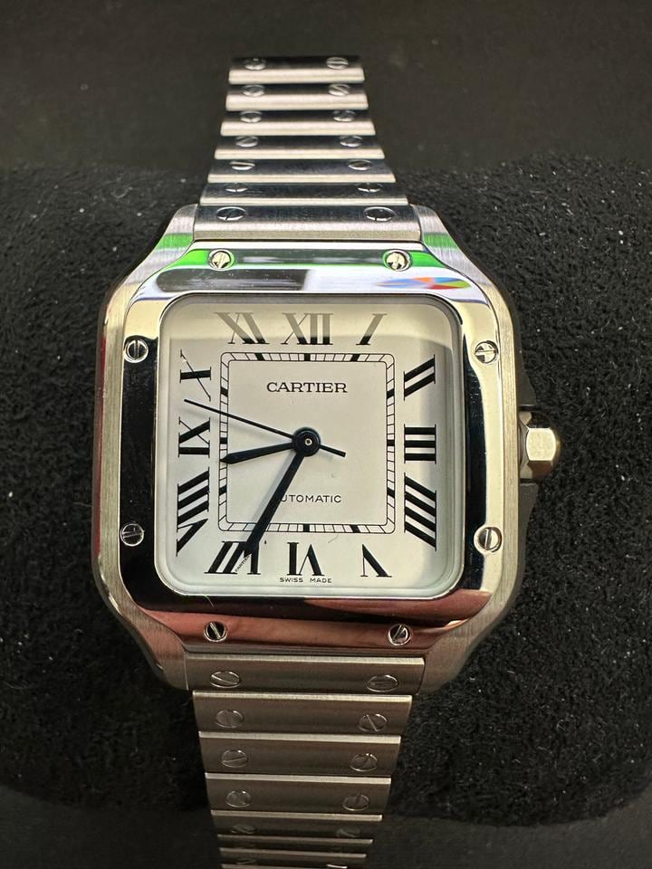Cartier Santos de Cartier Full Set Box Papers Receipt und 2 zusätzliche Armbanduhren, WSSA0029 — 2 von 8