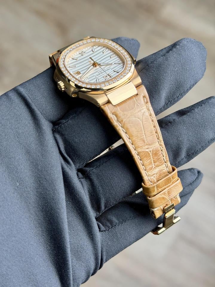 Patek Philippe Nautilus White Index Diamond Bezel Strap 2017, 7010R-013 — 2 of 6