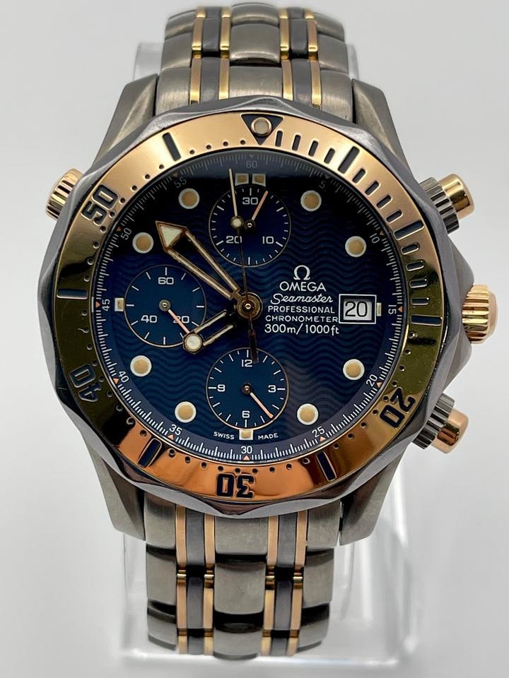 Omega Seamaster Diver 300M Titanium Rose Gold Chronograph včetně krabice, 2297.80.00 — 1 z 16