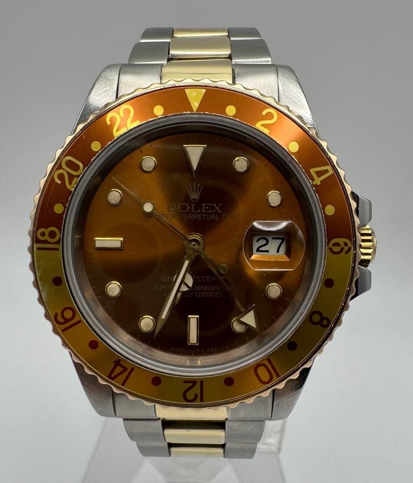 Rolex GMT Master II Two Tone Root Beer Full Links Serviced březen 2026 1984, 16713 — 1 z 14