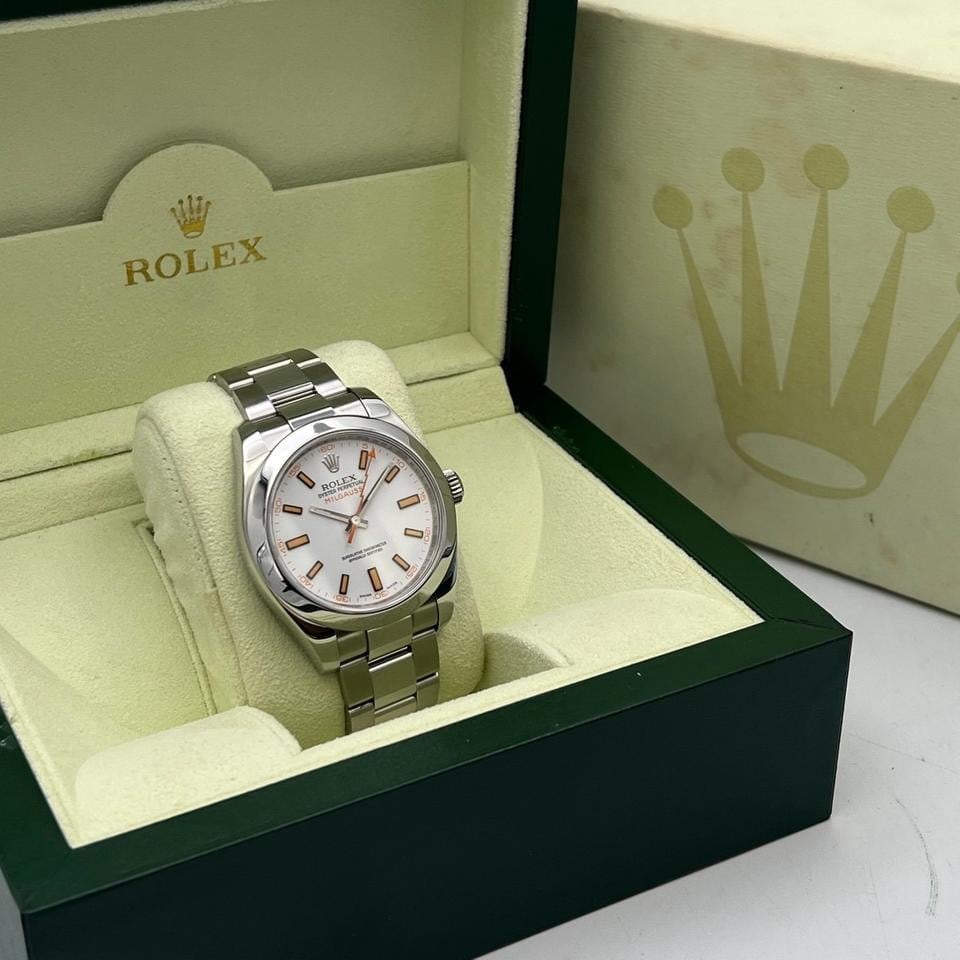 Rolex Milgauss Weißes Zifferblatt Sehr guter Zustand, 116400 — 2 von 6
