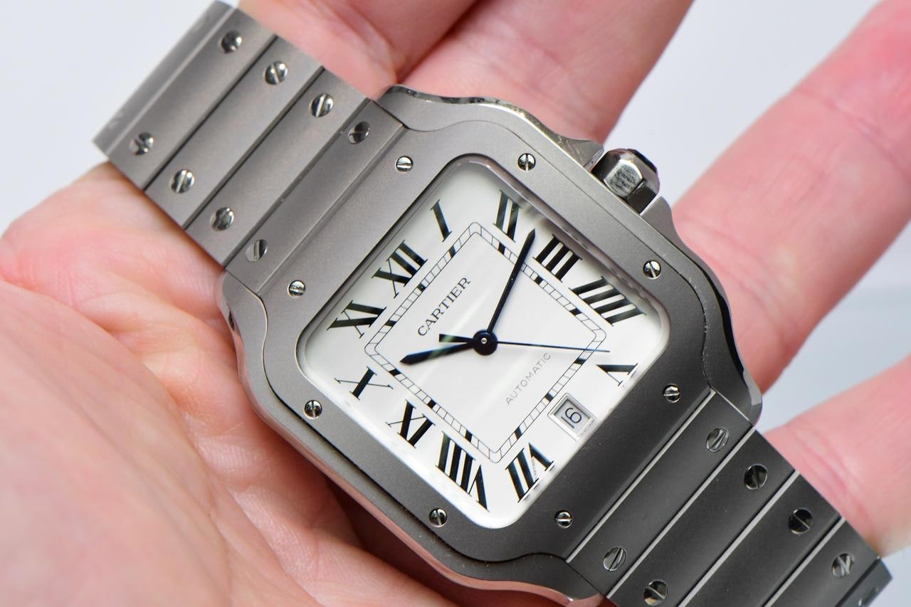 Cartier Santos de Cartier Titanium Armband Weißes Zifferblatt, WSSA0089 — 1 von 8