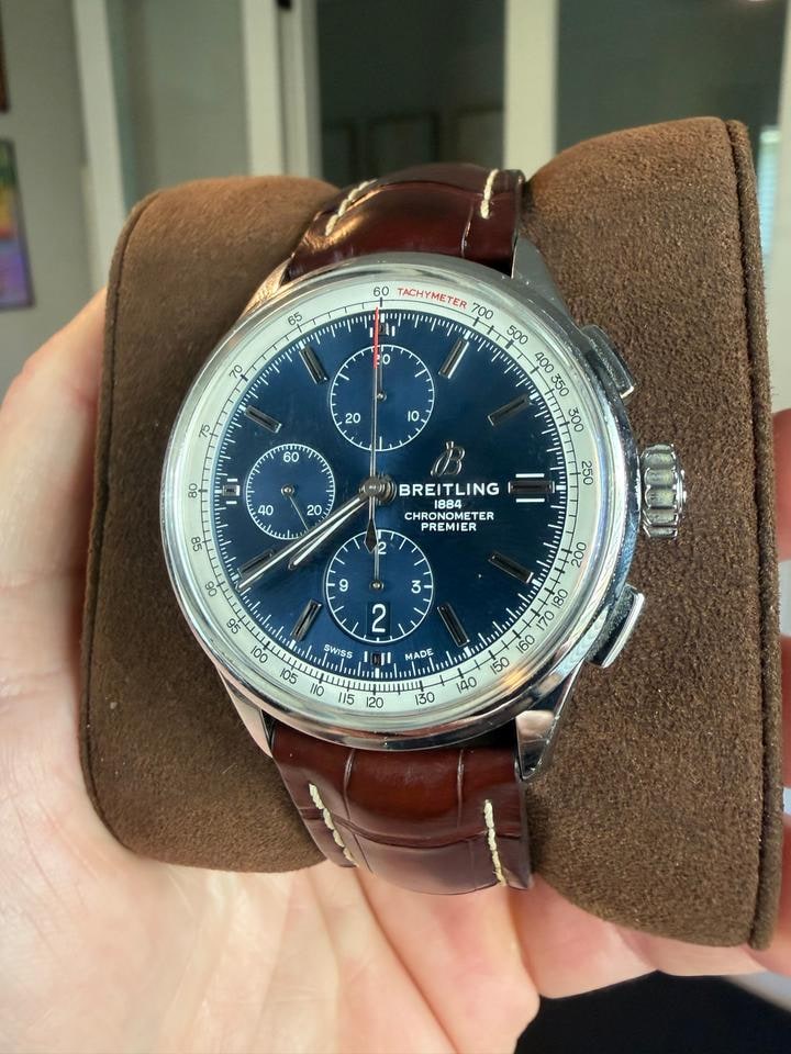 Breitling Premier Chronograph Full Set One Owner Sehr guter Zustand, A13315 — 1 von 7