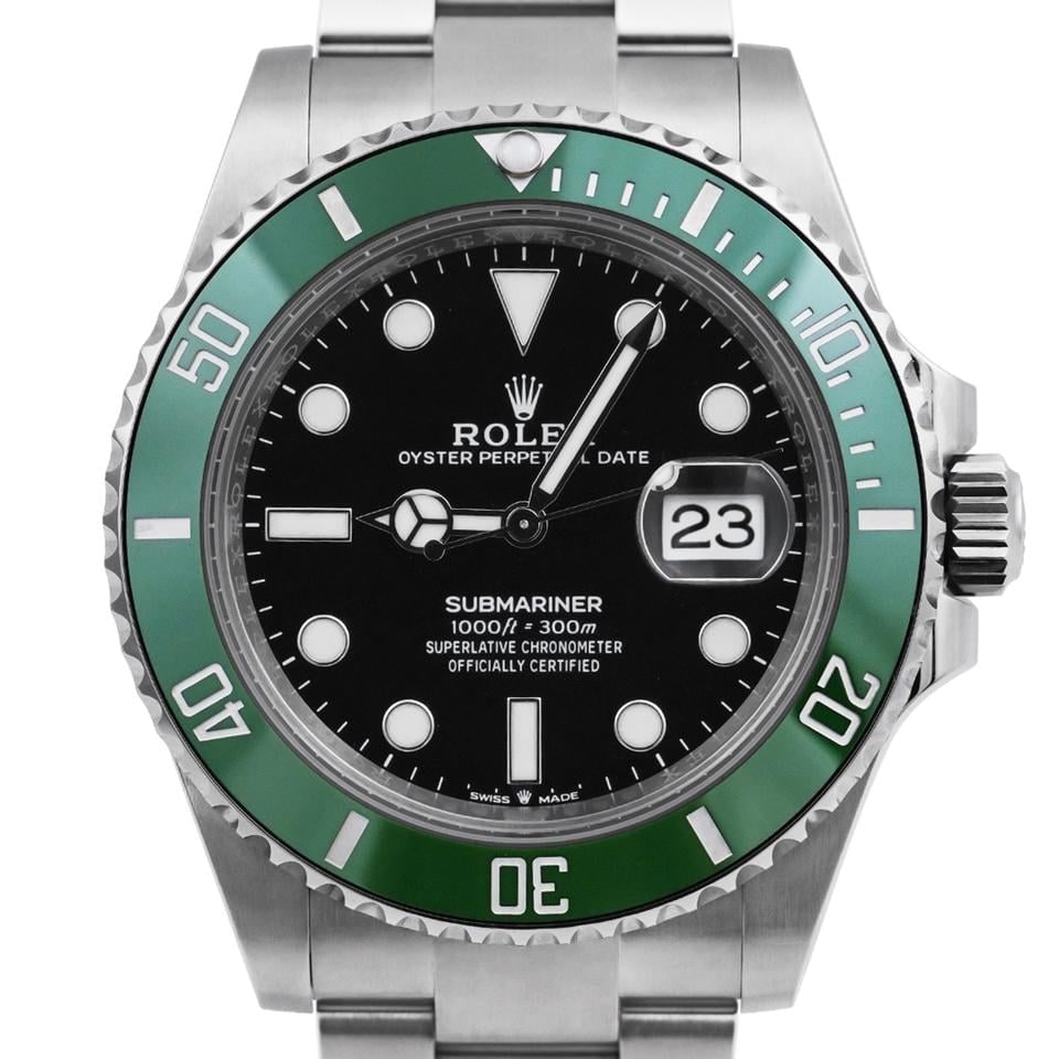 Rolex Submariner Date Starbucks 41mm nerezová ocel černý ciferník Mark II luneta plná sada 2025, 126610LV — 1 z 6