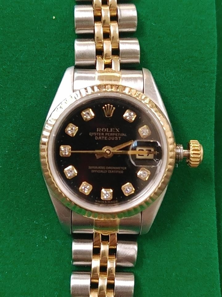 Rolex Lady Datejust 26mm černý diamantový ciferník servis leden 2026, 79173 — 2 z 15