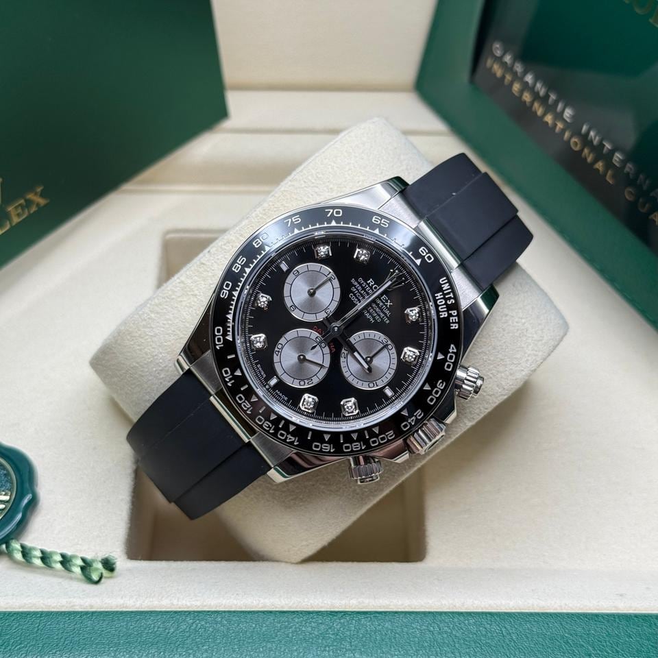 Rolex Daytona Černý diamantový ciferník Gumový náramek Oysterflex, 126519LN-0006 — 2 z 8