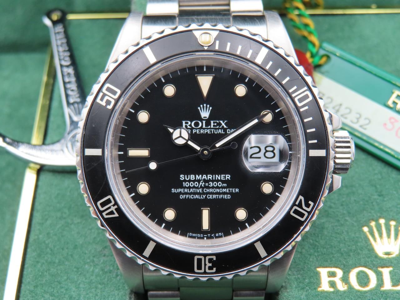 Rolex Submariner Date Transitional Spider Dial kompletní sada 100% originál 1987, 168000 — 1 z 16