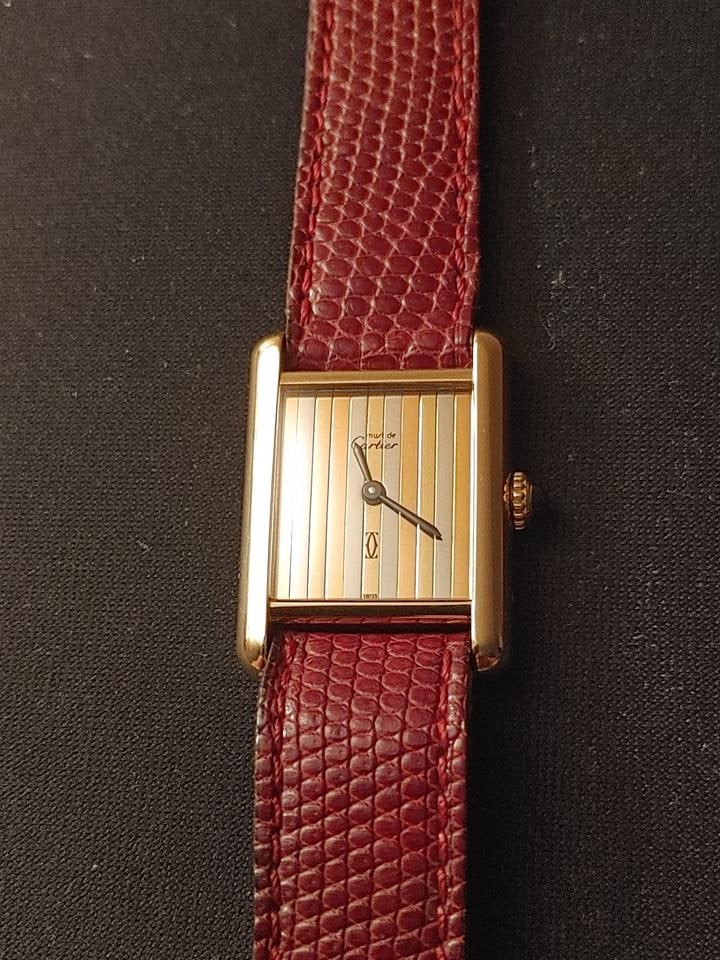 Cartier Tank Must de Cartier Manuální nátah Trinity Dial Vynikající přesnost chodu, SQFDV6 — 1 z 10