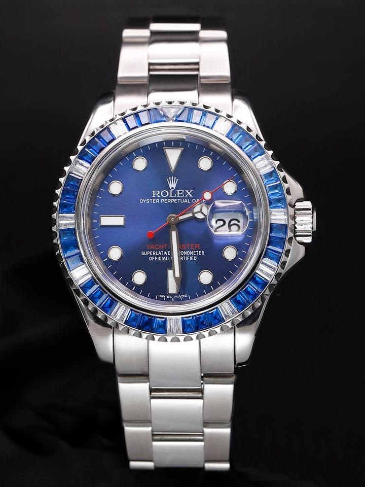 Rolex Yacht Master 40 Oyster náramek After Market modrý ciferník luneta hodinky pouze, 16622 — 1 z 13