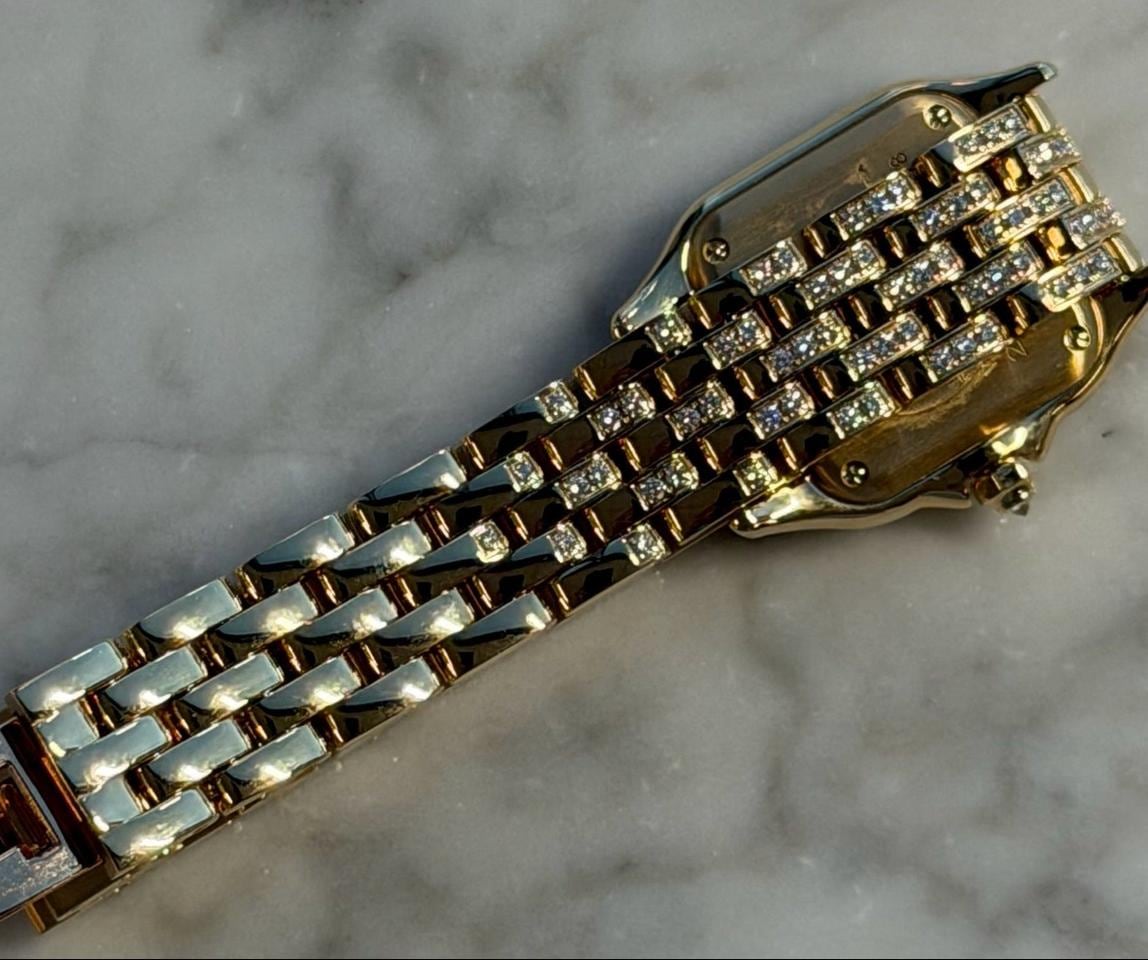 Cartier Panthère de Cartier Klein 30,3 x 22mm Weißes Zifferblatt Diamantlünette Diamantarmband Ungetragen, WJPN0059 — 2 von 9