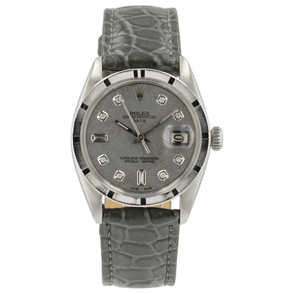 Rolex Oyster Perpetual Date šedý ciferník nerezová ocel 34mm automatické unisex hodinky, 1501 — 1 z 11