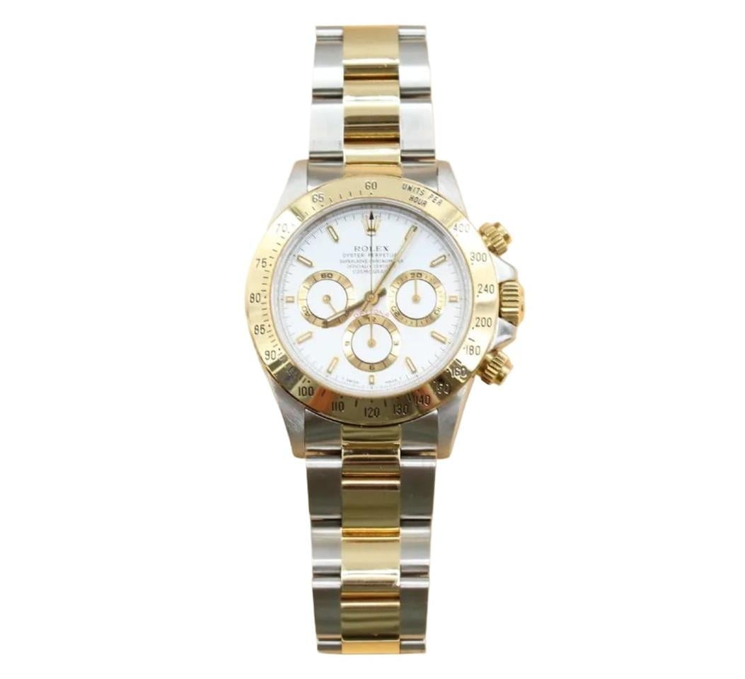 Rolex Daytona Pre Owned Dvoubarevné Žluté Zlato Zenith Bílý Ciferník, 16523 — 2 z 8