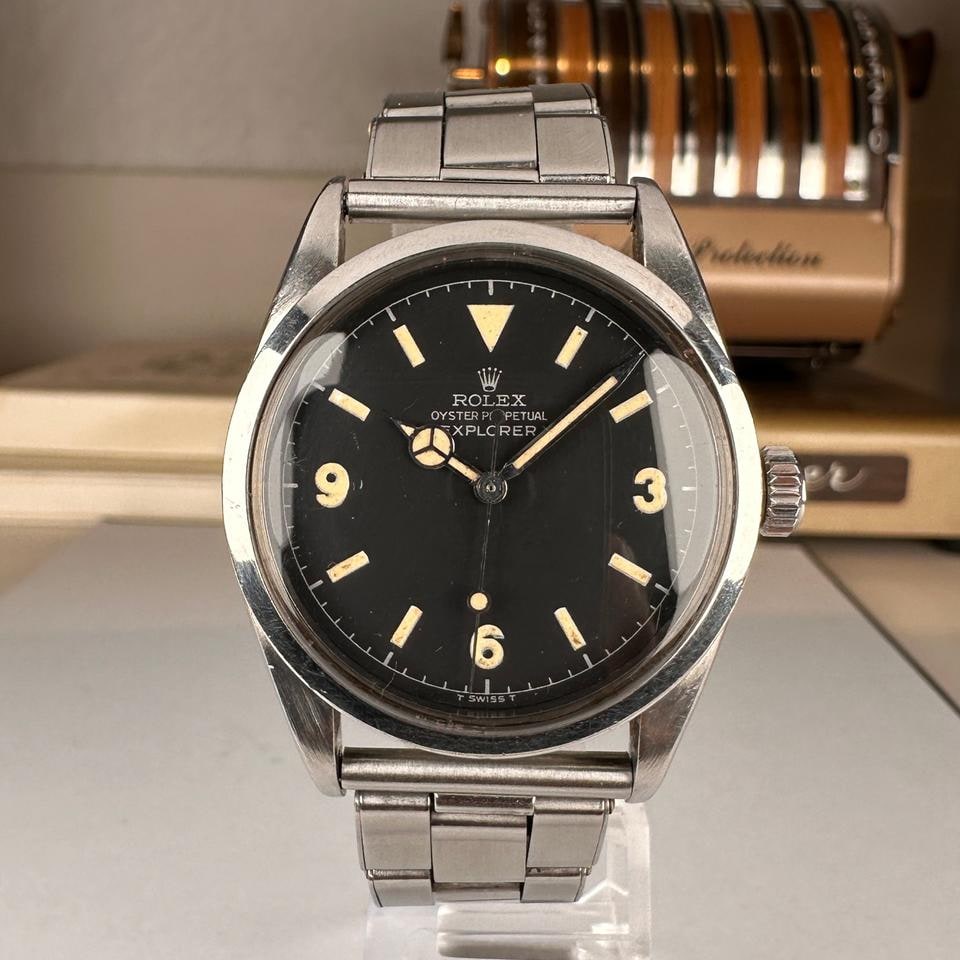 Rolex Explorer Vintage Chapter Ring Dial Silver Print 1953, 6150 — 1 of 16