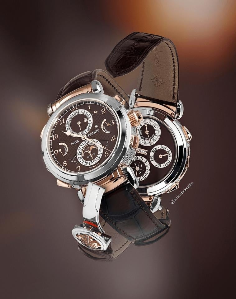 Patek Philippe Grandmaster Chime bílé zlato růžové zlato hnědý ciferník, 6300GR-001 — 2 z 4