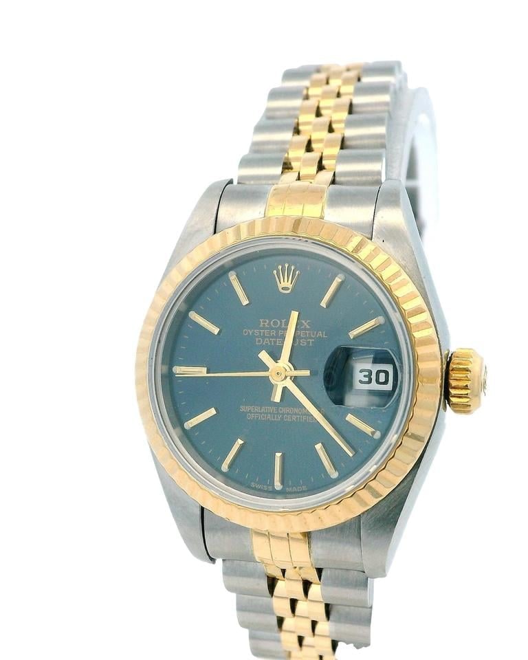 Rolex Lady Datejust Blue Dial Jubilee Bracelet Watch, 79173 — 1 of 5