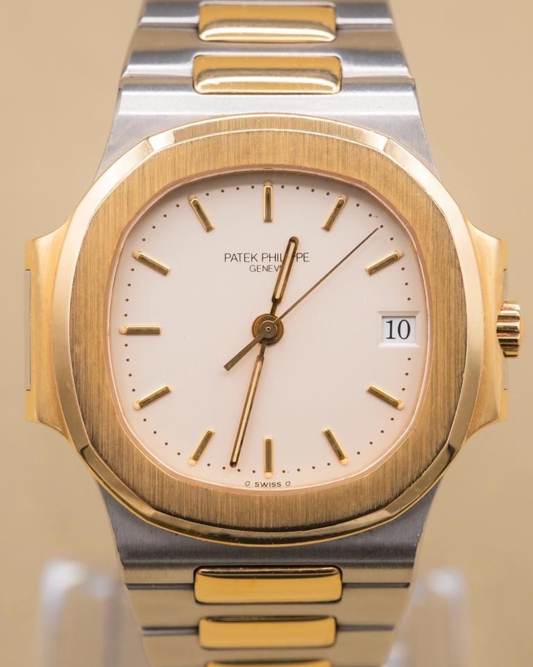 Patek Philippe Nautilus stříbrný ciferník dvoutónový 1997, 3800/001 — 1 z 9