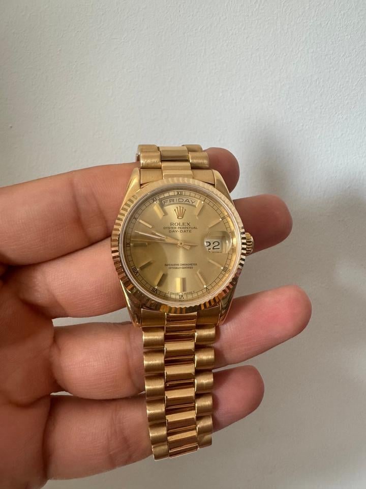 Rolex Day Date President 18K zlato Double Quickset, 18238 — 1 z 8