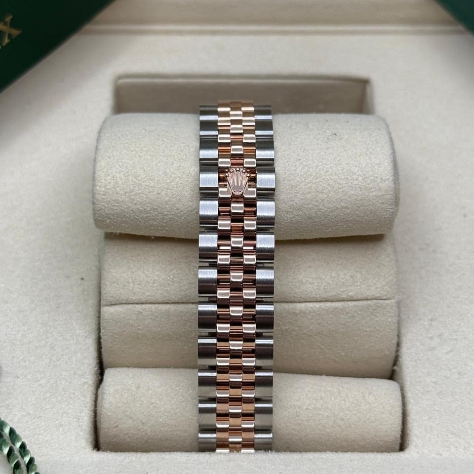 Rolex Lady Datejust Chocolate Index Dial Two Tone Rose Gold Fluted Bezel Jubilee Zcela nové 2025, 279171 — 2 z 8