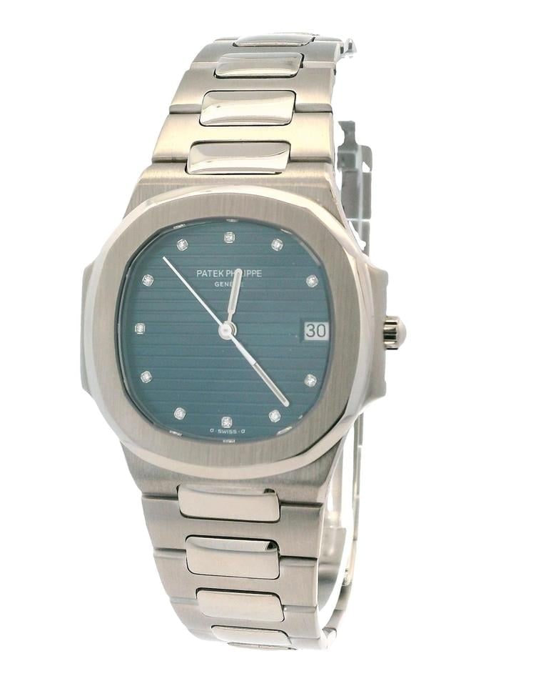 Patek Philippe Nautilus 18K bílé zlato modrý diamantový ciferník archiv, 3900/1G — 1 z 6