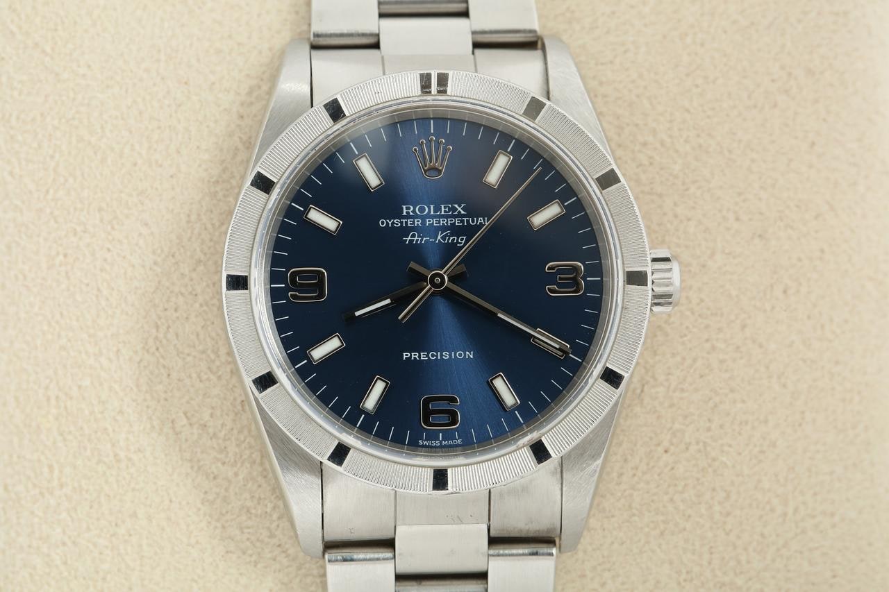 Rolex Air King Oyster Perpetual modrý ciferník automat 34mm, 14010M — 1 z 10