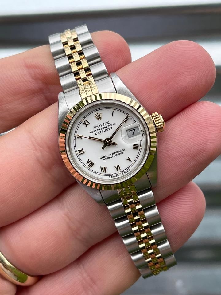 Rolex Lady Datejust White Roman Numeral Dial, 69173 — 1 of 13
