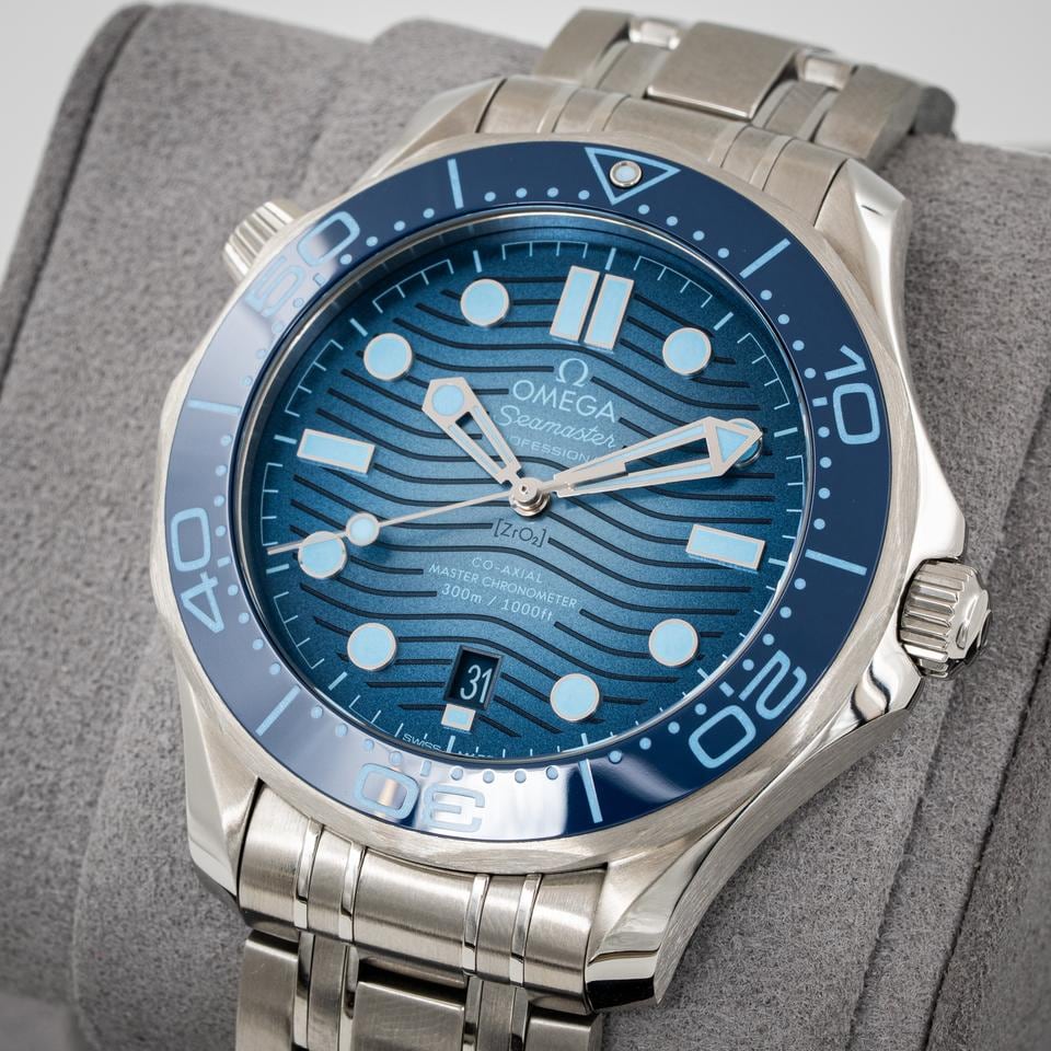 Omega Seamaster Diver 300M Summer Blue s krabičkou a doklady připraveno k odeslání, 210.30.42.20.03.003 — 2 z 8