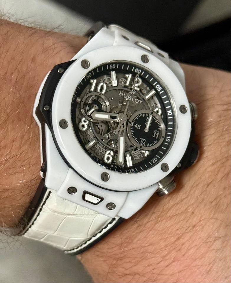 Hublot Big Bang Unico White 44mm Kompletní sada 2 další originální řemínky Jako nové, 421.HX.1170.RX — 1 z 10