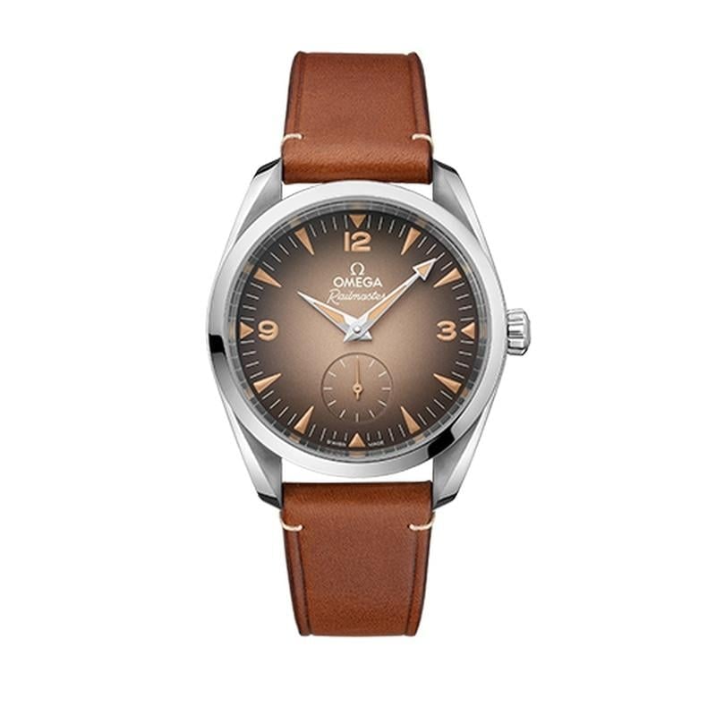 Omega Seamaster Railmaster Heritage Models Co-Axial Master Chronometer Small Seconds 38mm Steel on Leather Strap, 235.12.38.20.13.001 — 1 of 10