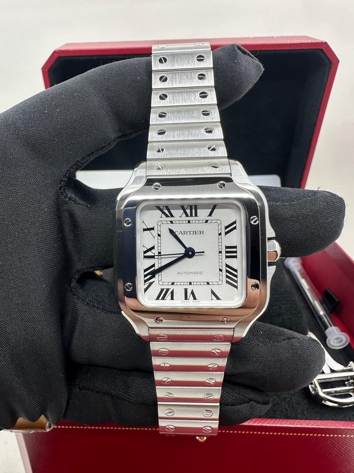 Cartier Santos de Cartier Medium Size White Dial Neu Ungetragen 2026, WSSA0029 — 2 von 11