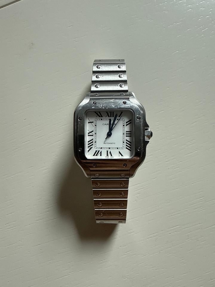 Cartier Santos de Cartier Herren-Automatikuhr mit austauschbarem Armband, WSSA0029 — 1 von 7