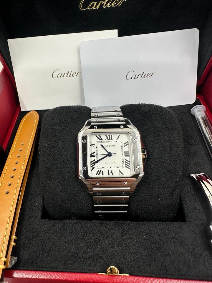 Cartier Santos de Cartier Medium Size White Dial Neu Ungetragen 2026, WSSA0029 — 1 von 11