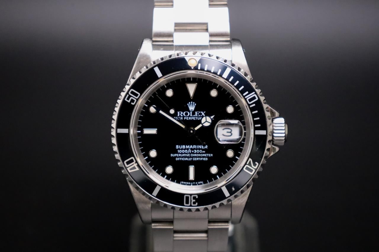 Rolex Submariner Date Zcela Originální Tritium Stav Mint Velmi Pěkný Kousek 1991, 16610 — 1 z 6