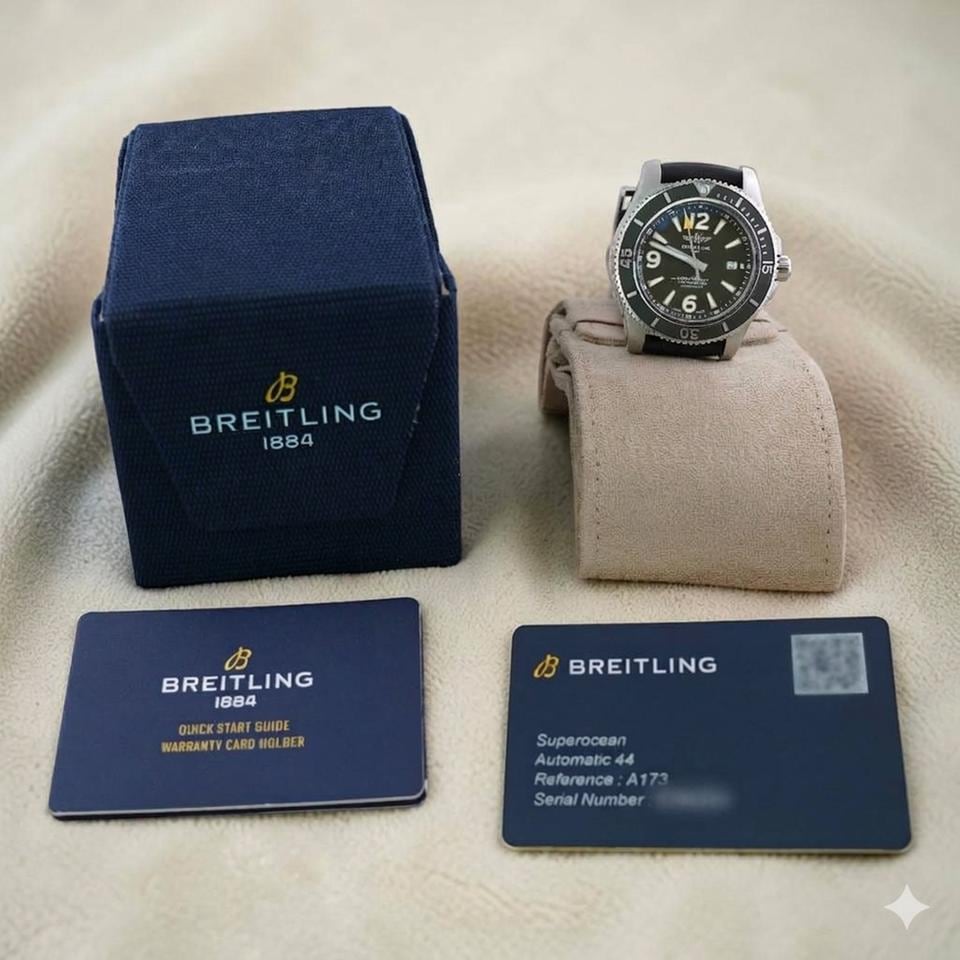 Breitling Superocean grünes Zifferblatt Outerknown Full Set, A17367A11L1W1 — 2 von 9