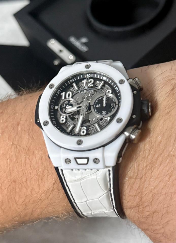 Hublot Big Bang Unico White 44mm Kompletní sada 2 další originální řemínky Jako nové, 421.HX.1170.RX — 2 z 10