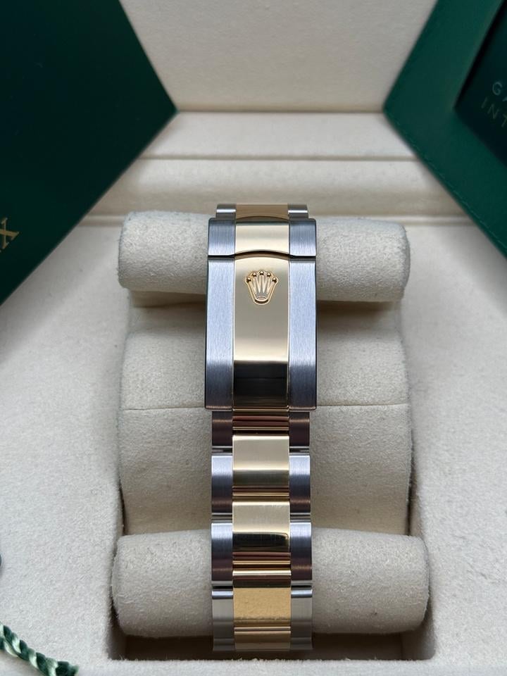 Rolex Datejust 41 Champagne Diamond Dial Two Tone Yellow Gold Smooth Bezel Oyster Bracelet Brand New 2026, 126303 — 2 of 8