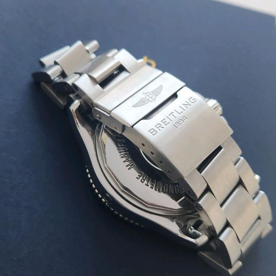 Breitling Superocean II Schwarzes Zifferblatt Stahlarmband, A17392D7/BD68/162A — 2 von 8