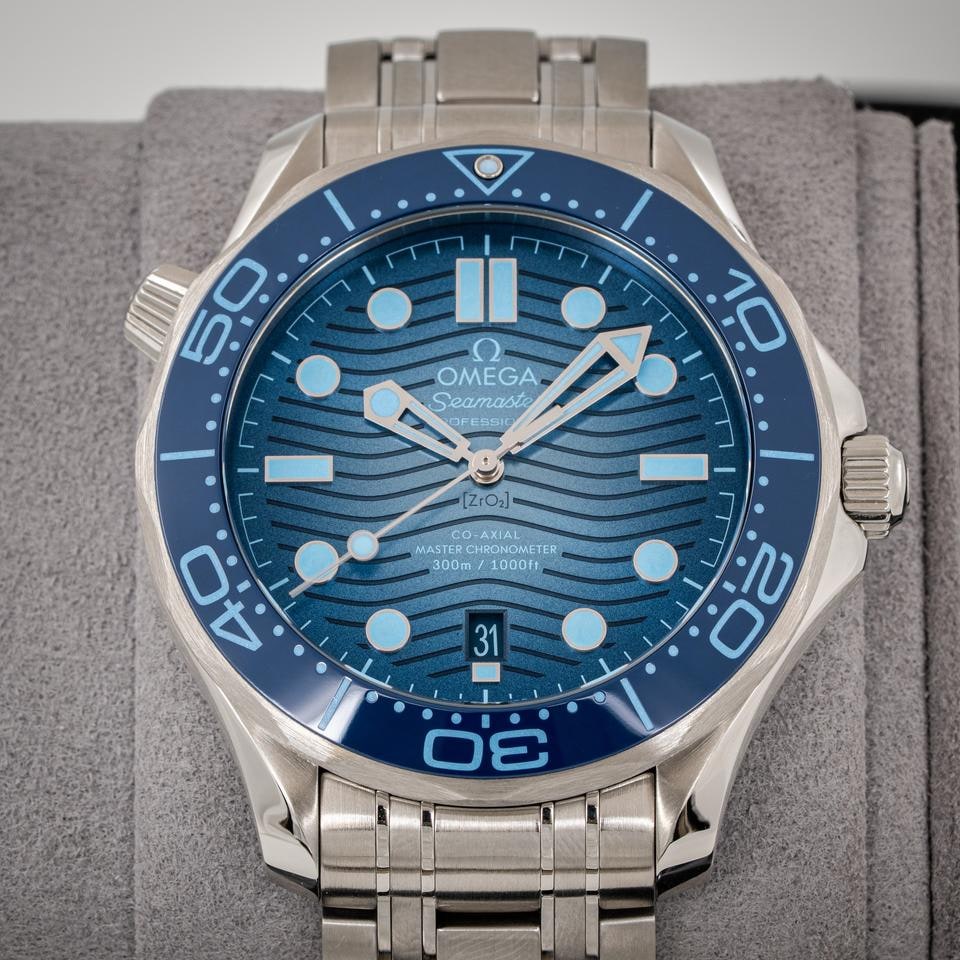 Omega Seamaster Diver 300M Summer Blue s krabičkou a doklady připraveno k odeslání, 210.30.42.20.03.003 — 1 z 8