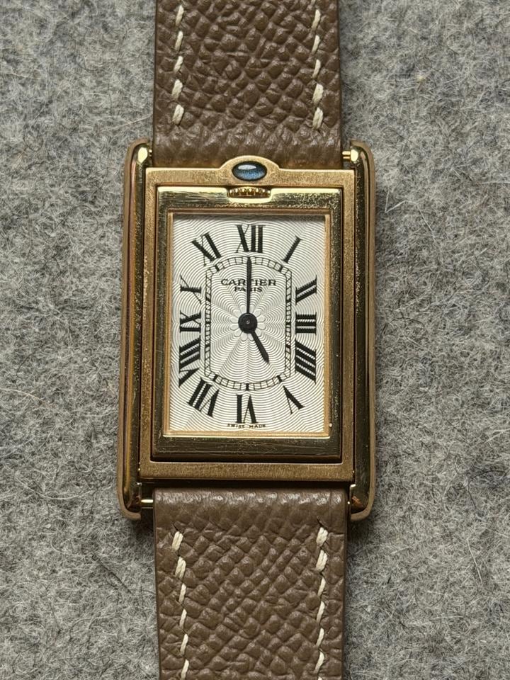 Cartier Tank Basculante CPCP 18K žluté zlato vintage nedávno servisováno sběratelská kvalita, 2499C — 2 z 20