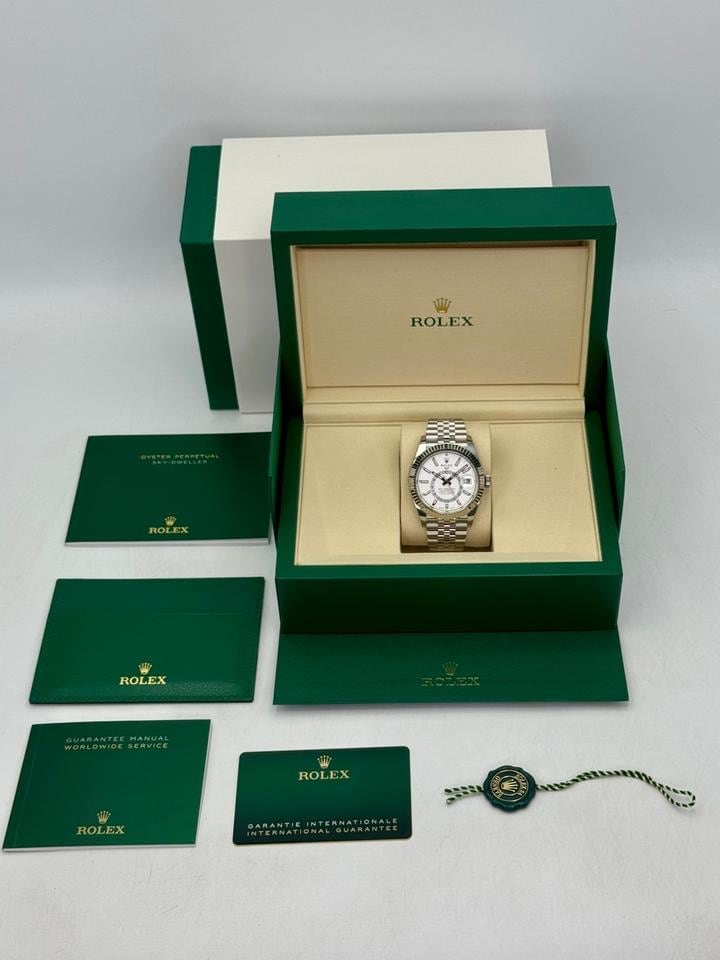 Rolex Sky Dweller 42mm nerezová ocel Jubilee bílý ciferník zcela nové 2026, 336934 — 2 z 10