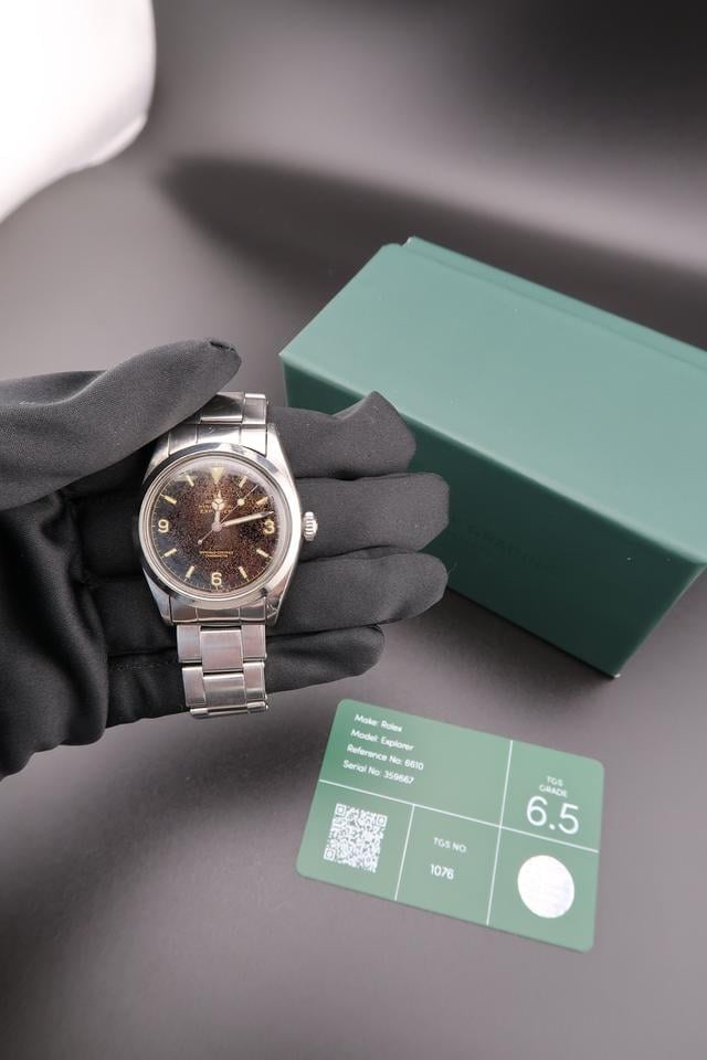 Rolex Explorer Vintage Tropical Dial Grading Card 1958, 6610 — 2 of 6