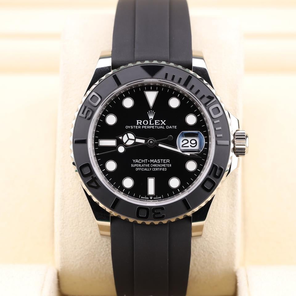 Rolex Yacht-Master 42 White Gold Oysterflex Unworn Full Set, 226659 — 1 of 10