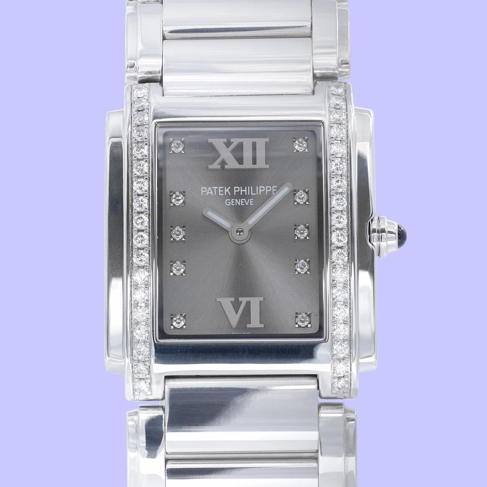 Patek Philippe Twenty 4 Damen Diamanten Graues Zifferblatt Edelstahl, 4910 — 2 von 10