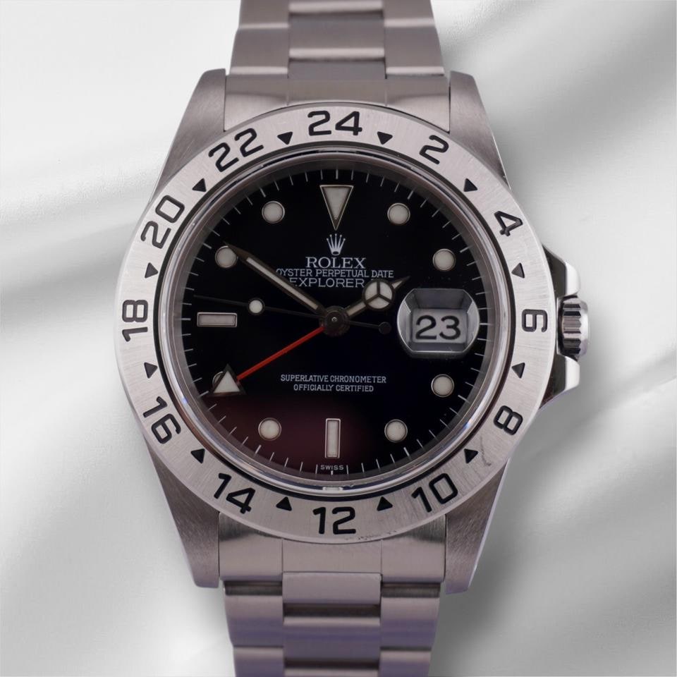 Rolex Explorer II 40mm černý ciferník automat ocelové pánské hodinky, 16570 — 1 z 10