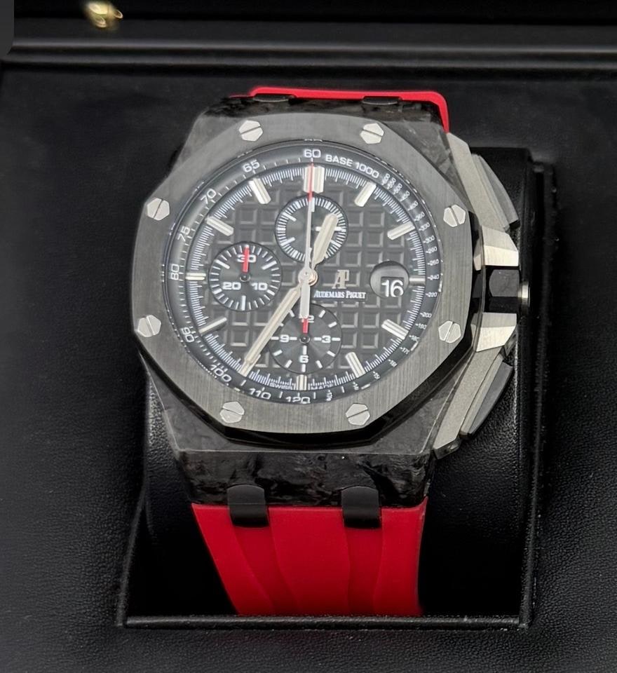 Audemars Piguet Royal Oak Offshore Forged Carbon Black Dial 44mm 2014 Box and Papers, 26400AU.OO.A002CA.01 — 1 of 8