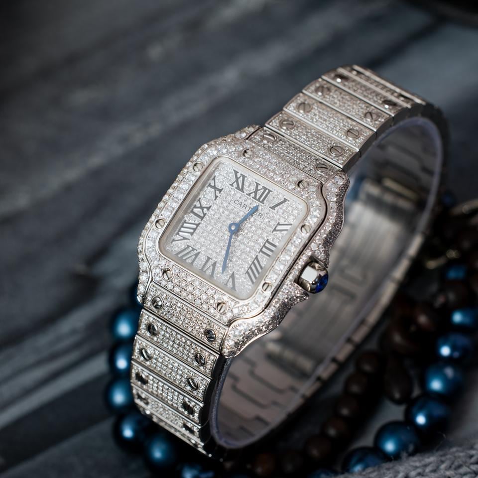 Cartier Santos de Cartier Small Iced Out, WSSA0082 — 2 von 4