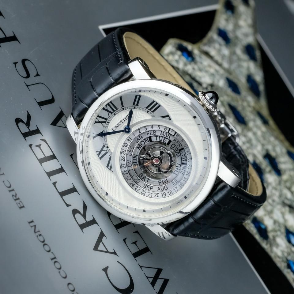 Cartier Rotonde de Cartier Astrocalendaire 45mm Platinum Limited Edition 100 Nové Nenošené Kompletní Sada Záruka 2031, W1556242 — 1 z 8